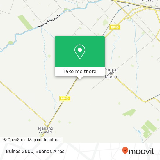 Bulnes 3600 map