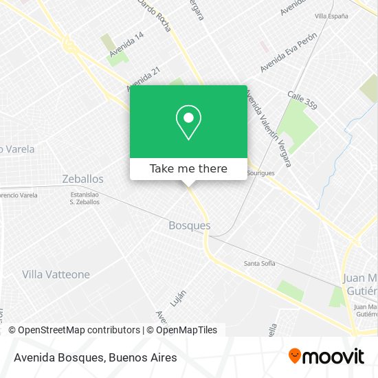 Mapa de Avenida Bosques