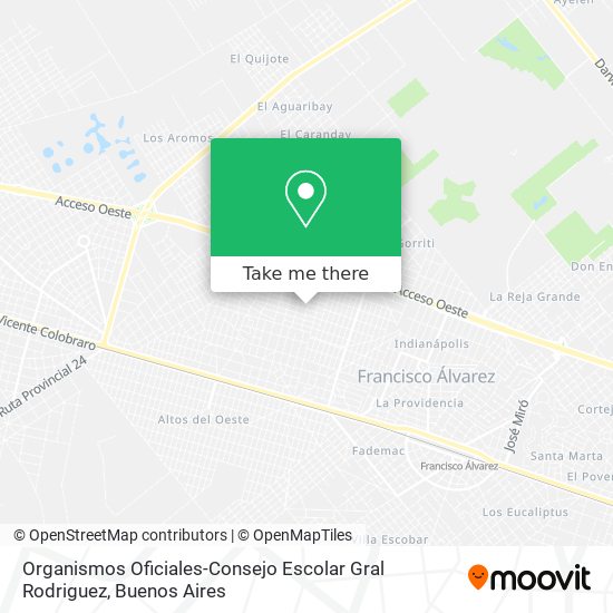 Mapa de Organismos Oficiales-Consejo Escolar Gral Rodriguez