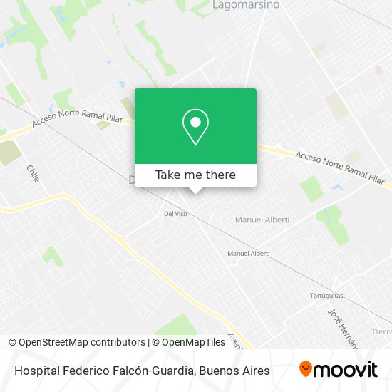 Hospital Federico Falcón-Guardia map