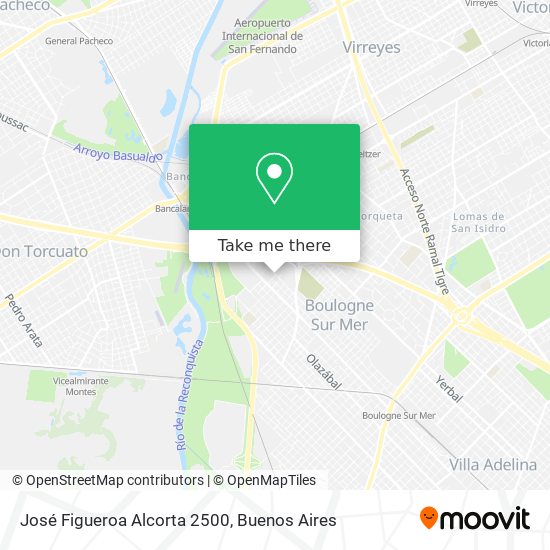 Mapa de José Figueroa Alcorta 2500