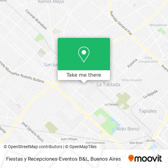 Fiestas y Recepciones-Eventos B&L map