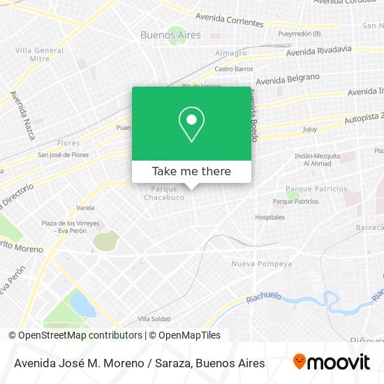 Avenida José M. Moreno / Saraza map