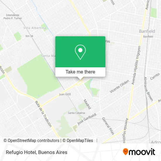 Refugio Hotel map