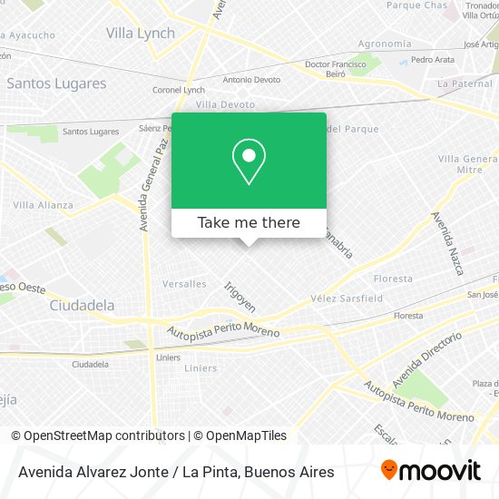 Avenida Alvarez Jonte / La Pinta map