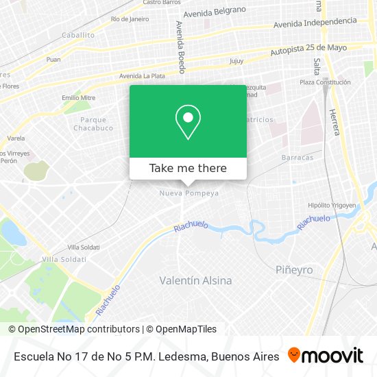 Escuela No 17 de No 5 P.M. Ledesma map