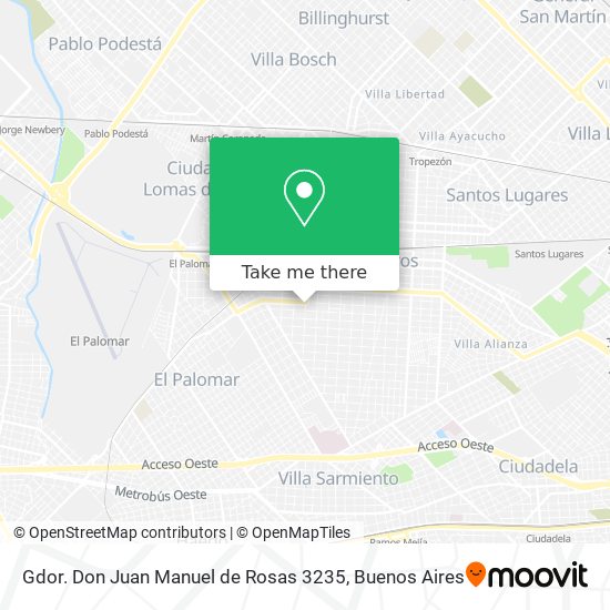 Gdor. Don Juan Manuel de Rosas 3235 map