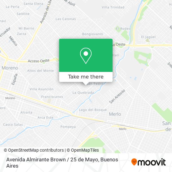 Avenida Almirante Brown / 25 de Mayo map