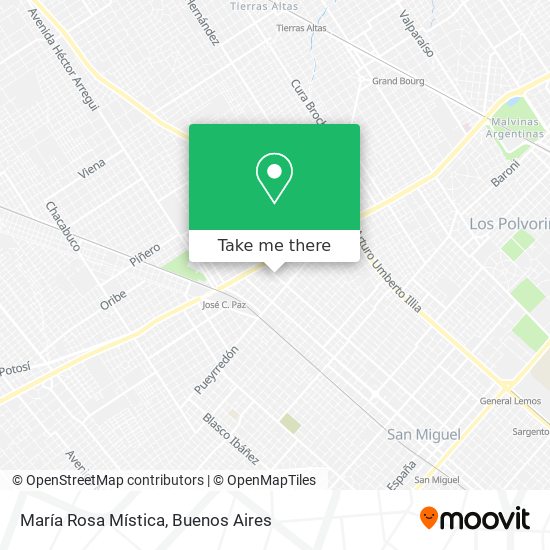 María Rosa Mística map