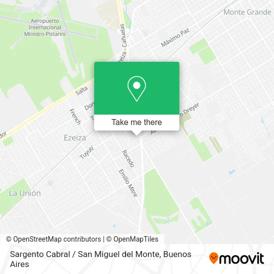 Sargento Cabral / San Miguel del Monte map
