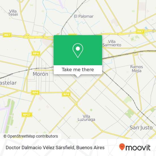 Doctor Dalmacio Vélez Sársfield map