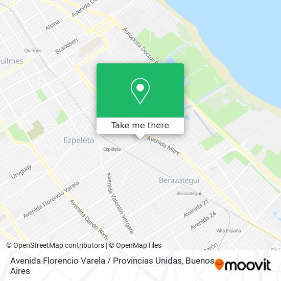 Avenida Florencio Varela / Provincias Unidas map