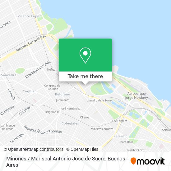 Miñones / Mariscal Antonio Jose de Sucre map