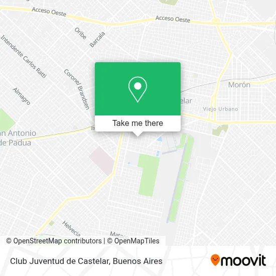 Club Juventud de Castelar map