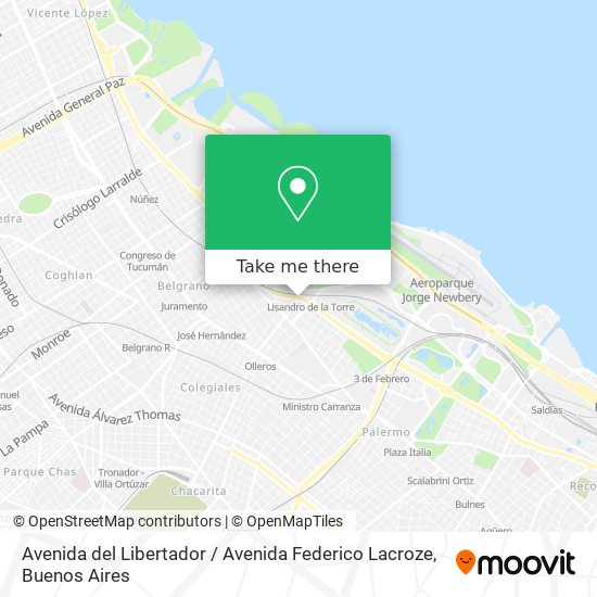Avenida del Libertador / Avenida Federico Lacroze map