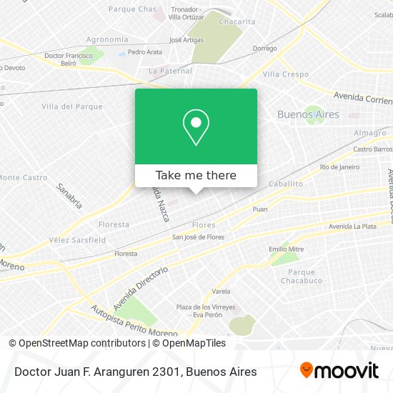 Doctor Juan F. Aranguren 2301 map