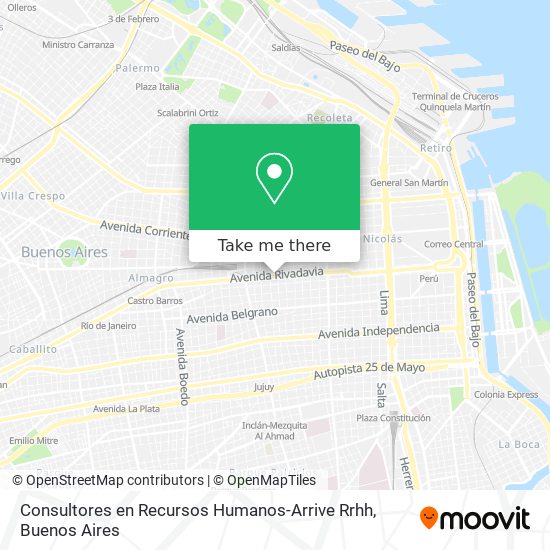 Consultores en Recursos Humanos-Arrive Rrhh map