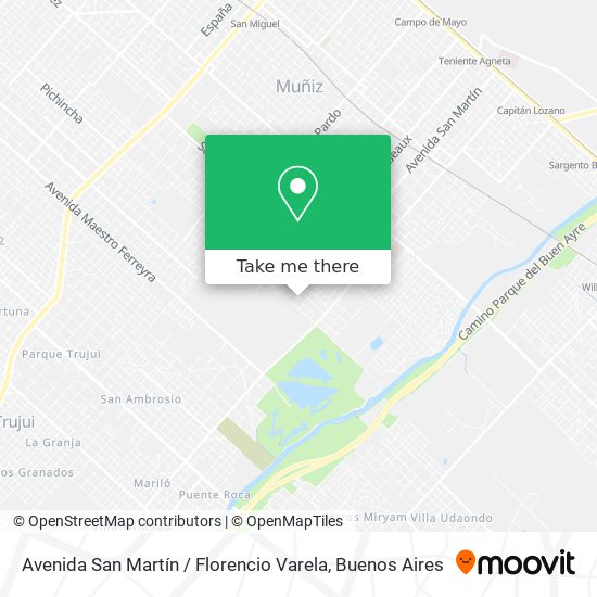 Avenida San Martín / Florencio Varela map