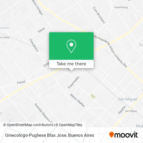 Ginecologo-Pugliese Blas Jose map
