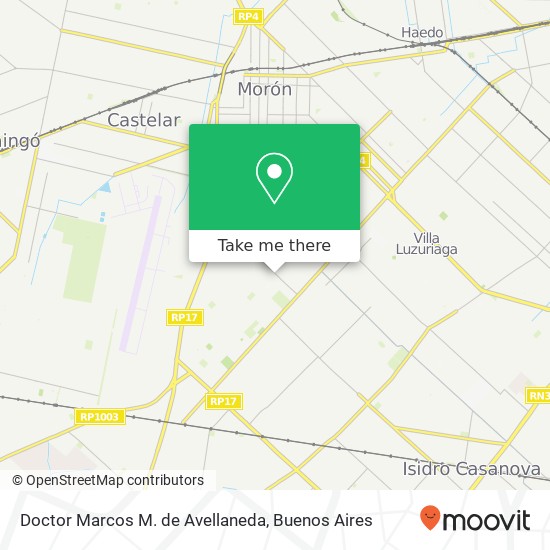 Doctor Marcos M. de Avellaneda map