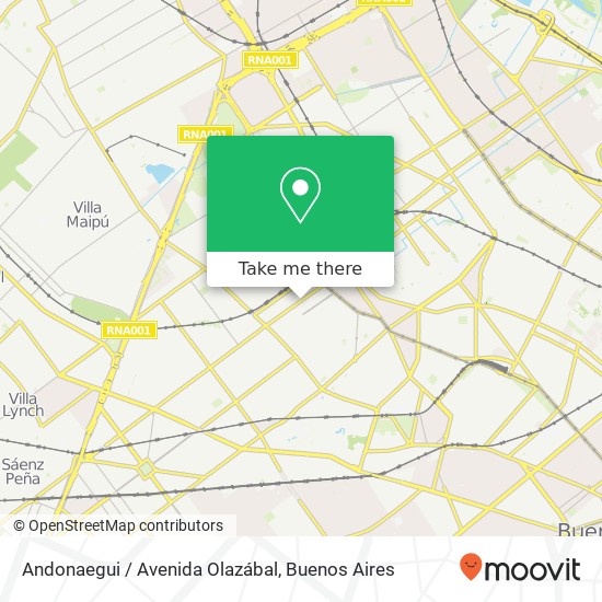 Andonaegui / Avenida Olazábal map