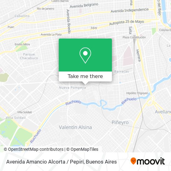 Mapa de Avenida Amancio Alcorta / Pepirí