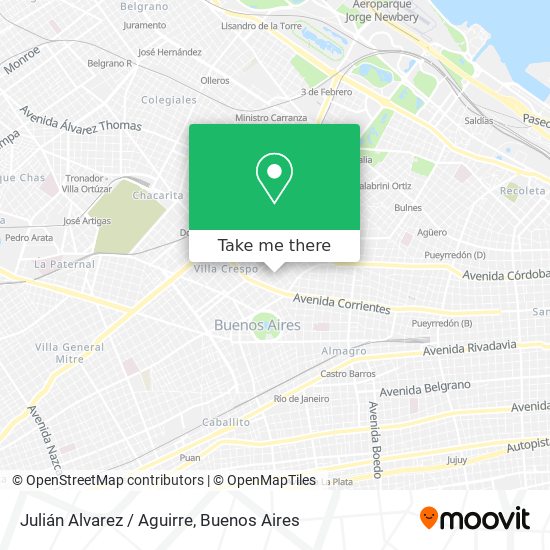 Julián Alvarez / Aguirre map