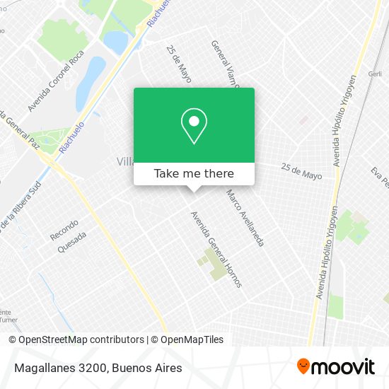 Magallanes 3200 map