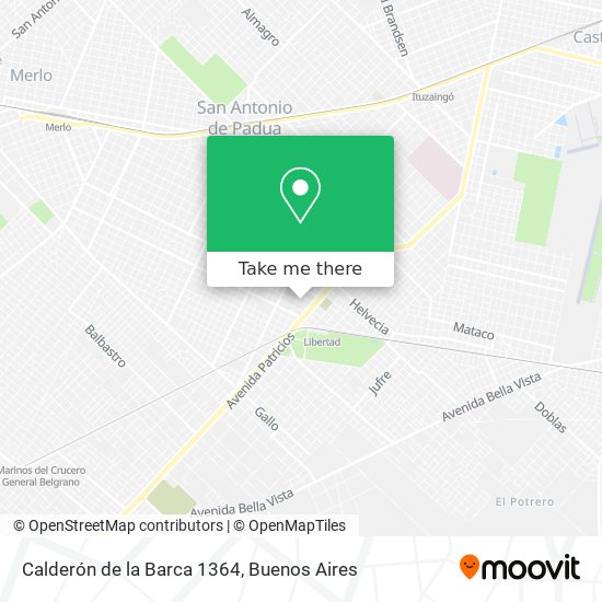 Mapa de Calderón de la Barca 1364