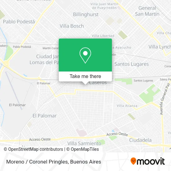 Mapa de Moreno / Coronel Pringles