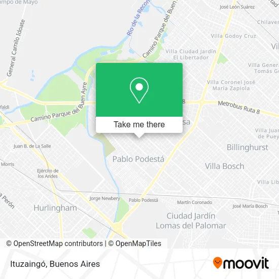 Mapa de Ituzaingó