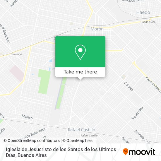 Mapa de Iglesia de Jesucristo de los Santos de los Últimos Días