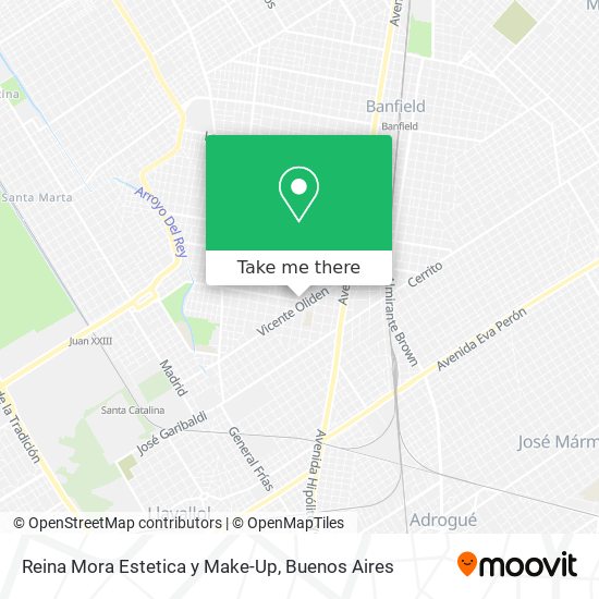 Reina Mora Estetica y Make-Up map