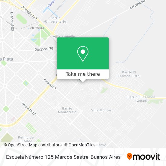 Escuela Número 125 Marcos Sastre map