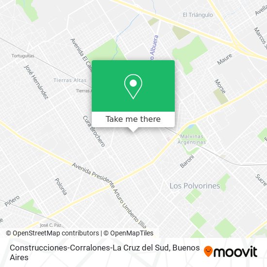Construcciones-Corralones-La Cruz del Sud map