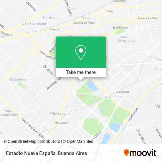Estadio Nueva España map