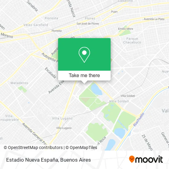 Mapa de Estadio Nueva España
