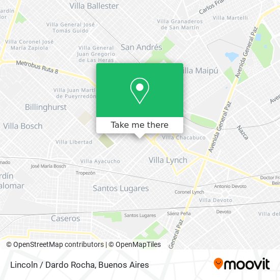 Lincoln / Dardo Rocha map