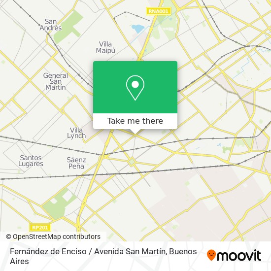 Fernández de Enciso / Avenida San Martín map