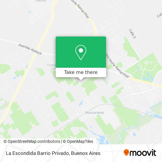 Mapa de La Escondida Barrio Privado