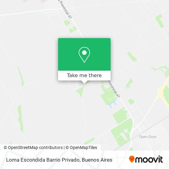 Loma Escondida Barrio Privado map