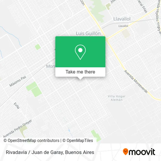 Rivadavia / Juan de Garay map