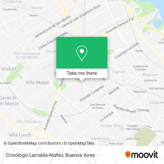 Crisólogo Larralde-Núñez map