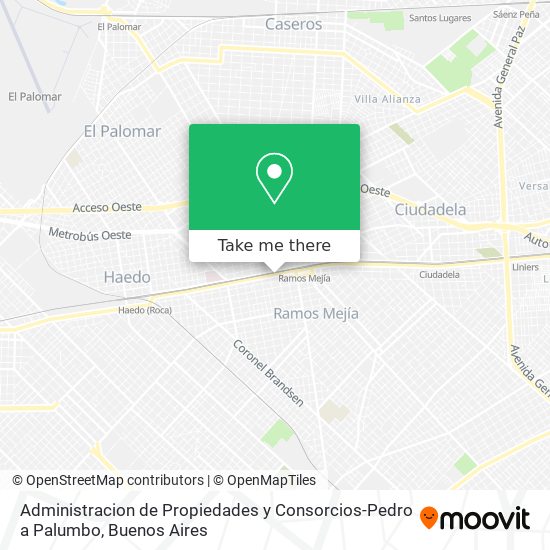 Mapa de Administracion de Propiedades y Consorcios-Pedro a Palumbo