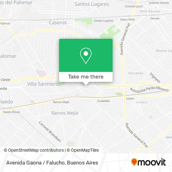 Avenida Gaona / Falucho map