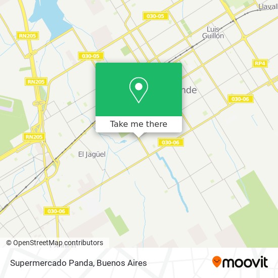 Supermercado Panda map