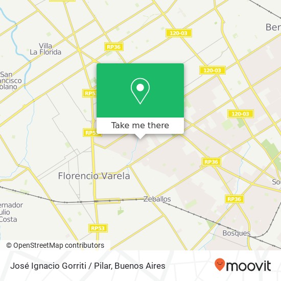 Mapa de José Ignacio Gorriti / Pilar