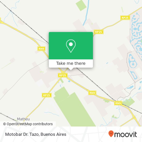 Mapa de Motobar Dr. Tazo