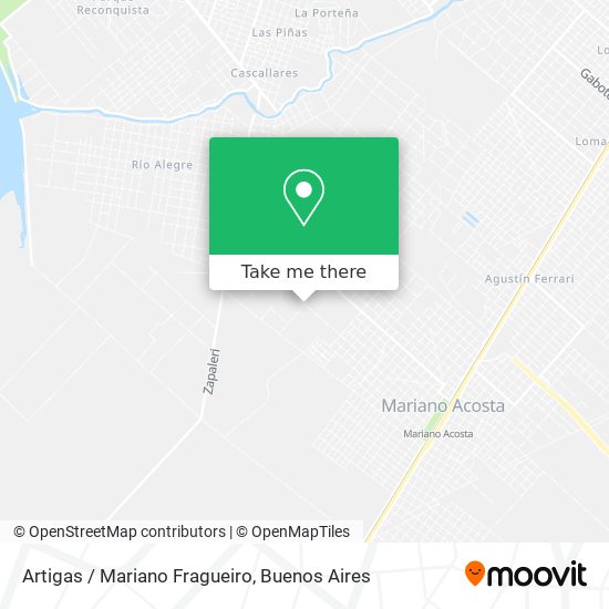 Artigas / Mariano Fragueiro map