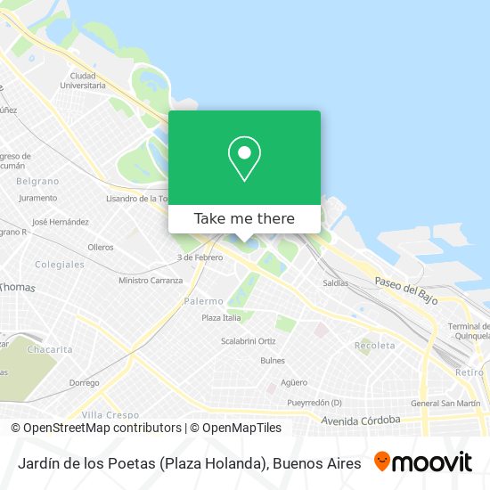 Jardín de los Poetas (Plaza Holanda) map